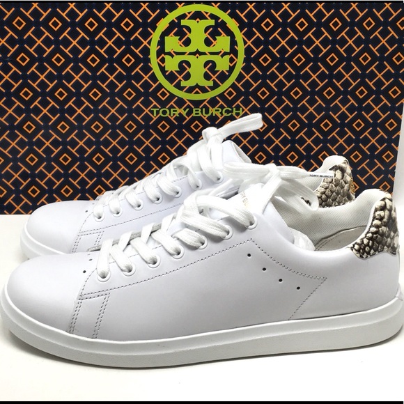 TORY BURCH Howell Court Sneakers Titanium White Warm Roccia - Picture 6 of 13